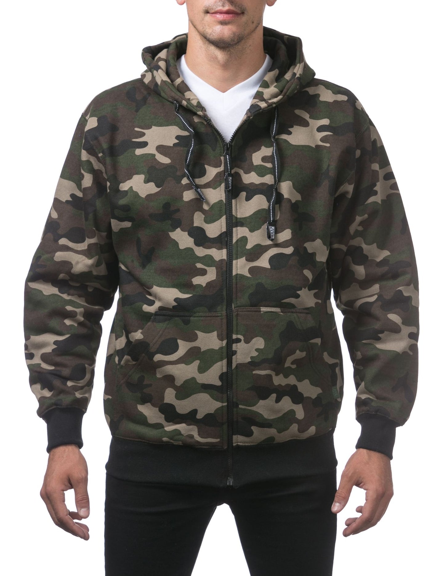 Pro Club Men's Heavyweight Full Zip Fleece Hoodie