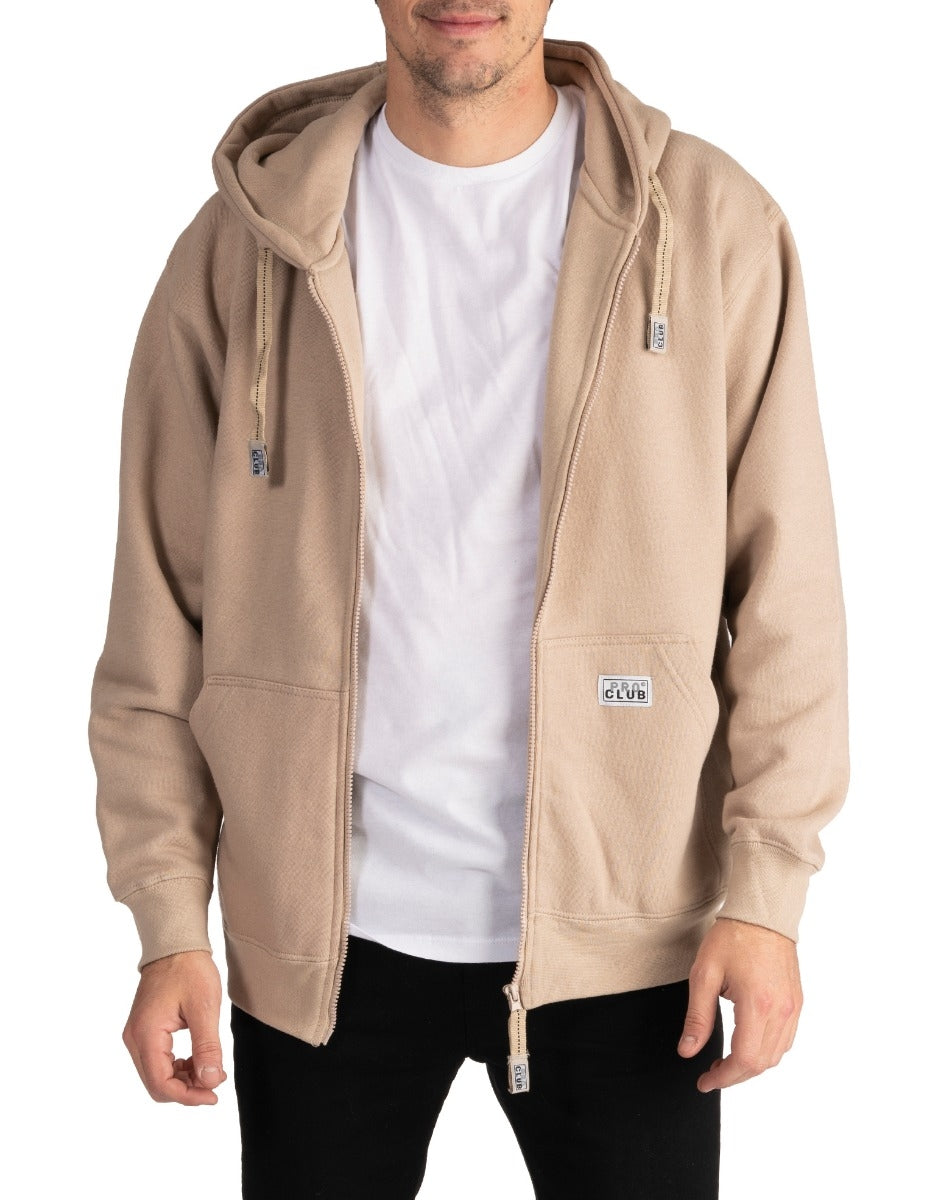Pro Club Men's Heavyweight Full Zip Fleece Hoodie