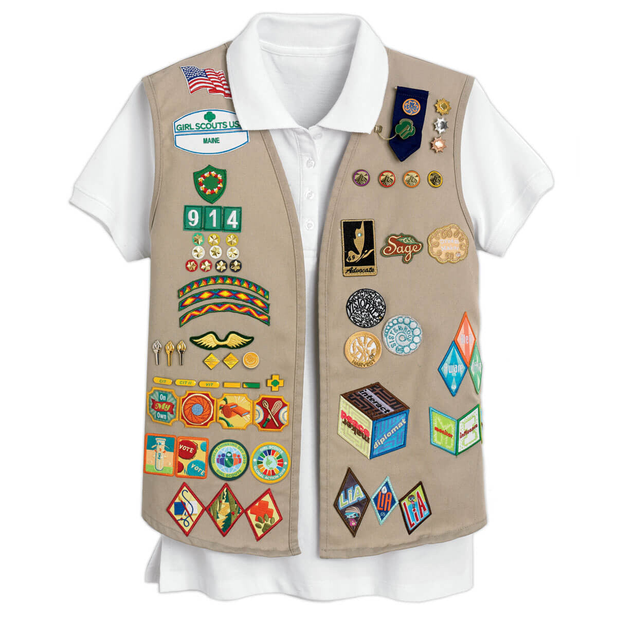 Girl Scouts Cadette, Senior and Ambassador Vest