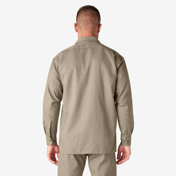 Dickies Long Sleeve Work Shirt Desert Sand