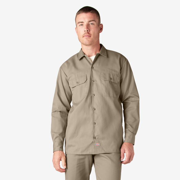 Dickies Long Sleeve Work Shirt Desert Sand