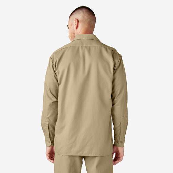 Dickies Long Sleeve Work Shirt Khaki