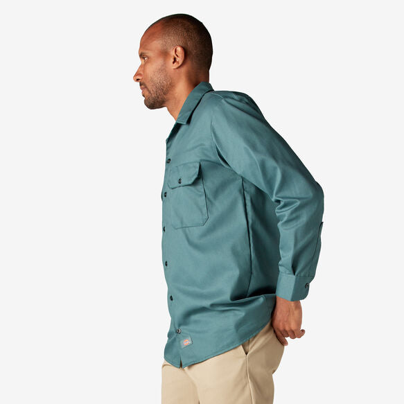 Dickies Long Sleeve Work Shirt Lincoln Green – Gardena Department Store