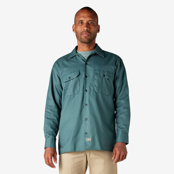 Dickies Long Sleeve Work Shirt Lincoln Green