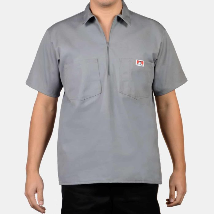 Ben Davis Short Sleeve Solid, 1/2 Zip