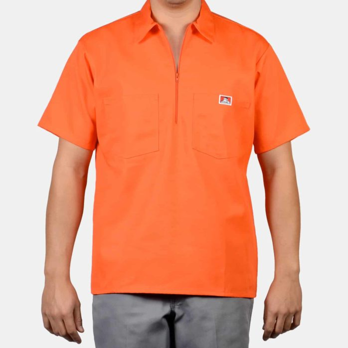 Ben Davis Short Sleeve Solid, 1/2 Zip