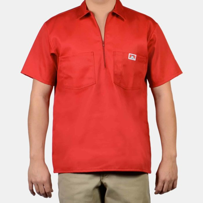 Ben Davis Short Sleeve Solid, 1/2 Zip