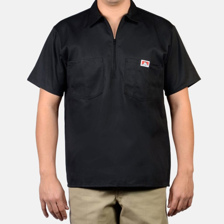 Ben Davis Short Sleeve Solid, 1/2 Zip