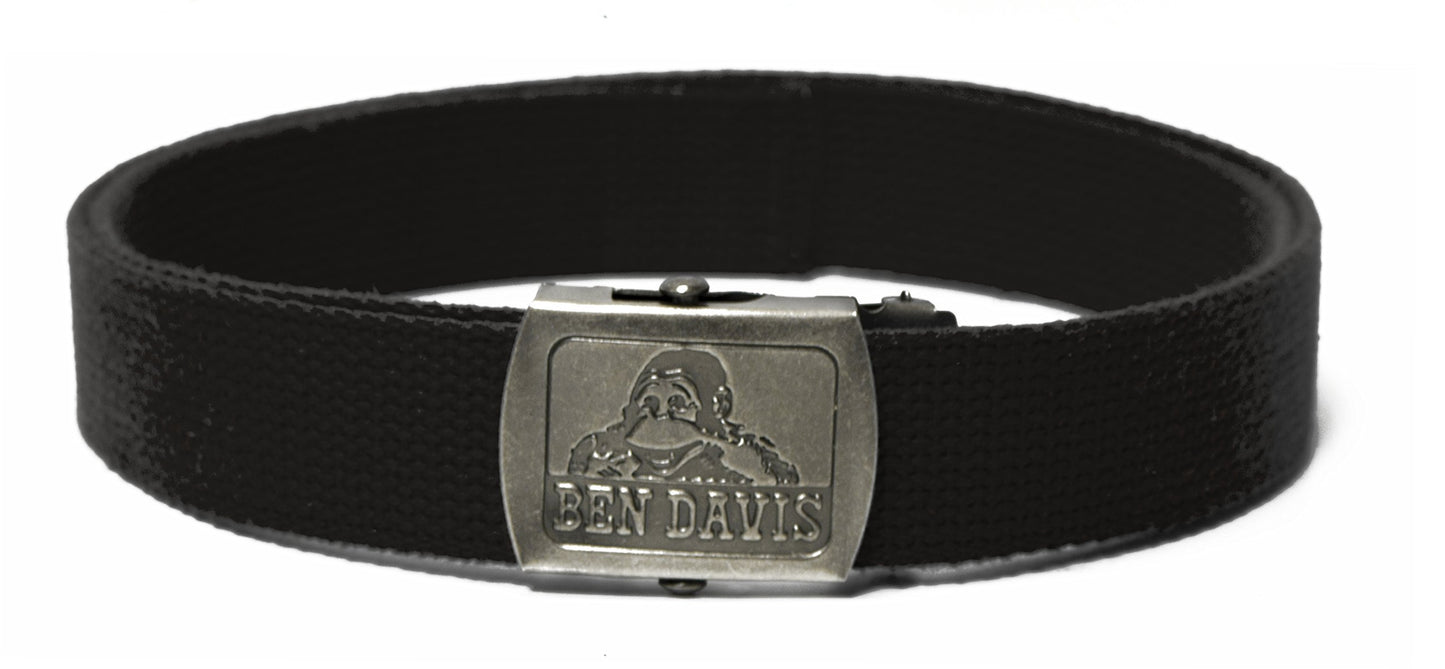 Ben Davis Mens Belt Cotton Webbing Casual Belts with Metal Buckle 54" Length