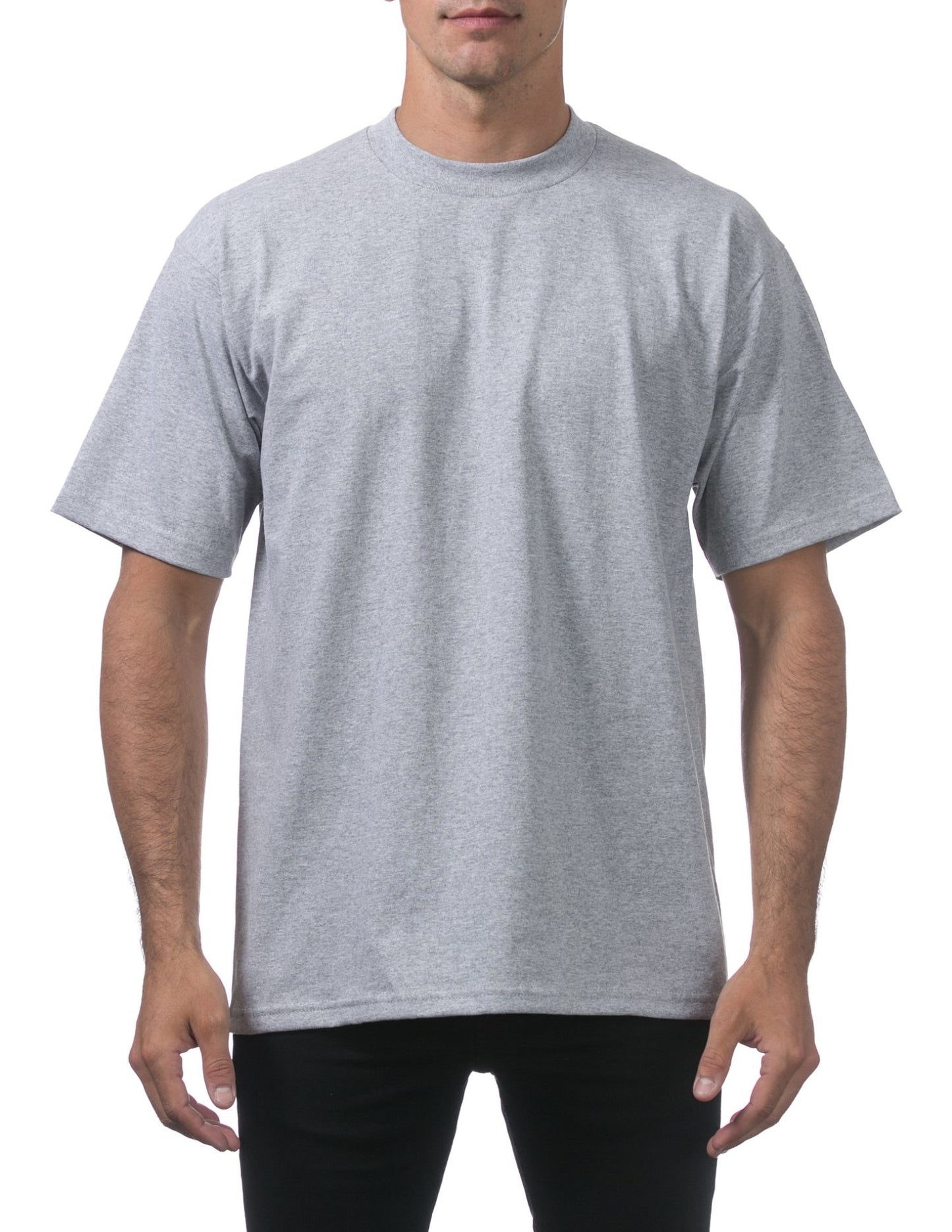 Pro Club Men's Heavyweight Cotton Short Sleeve Crew Neck T-Shirt