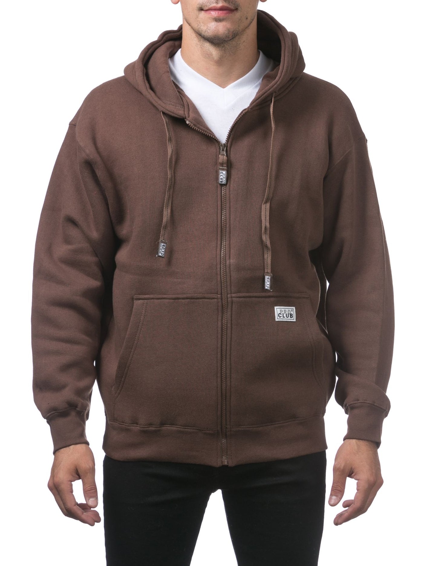 Pro Club Men's Heavyweight Full Zip Fleece Hoodie