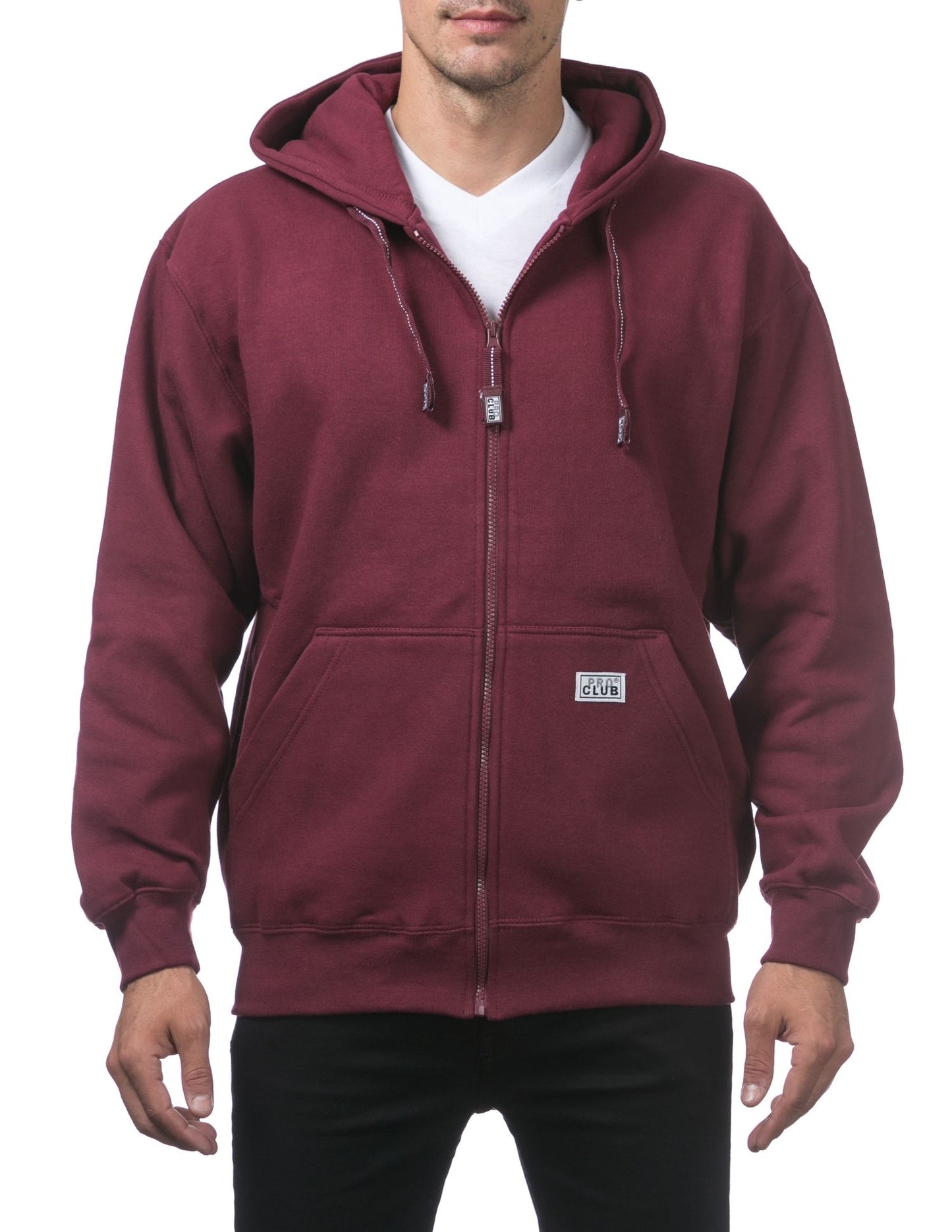 Pro Club Men's Heavyweight Full Zip Fleece Hoodie