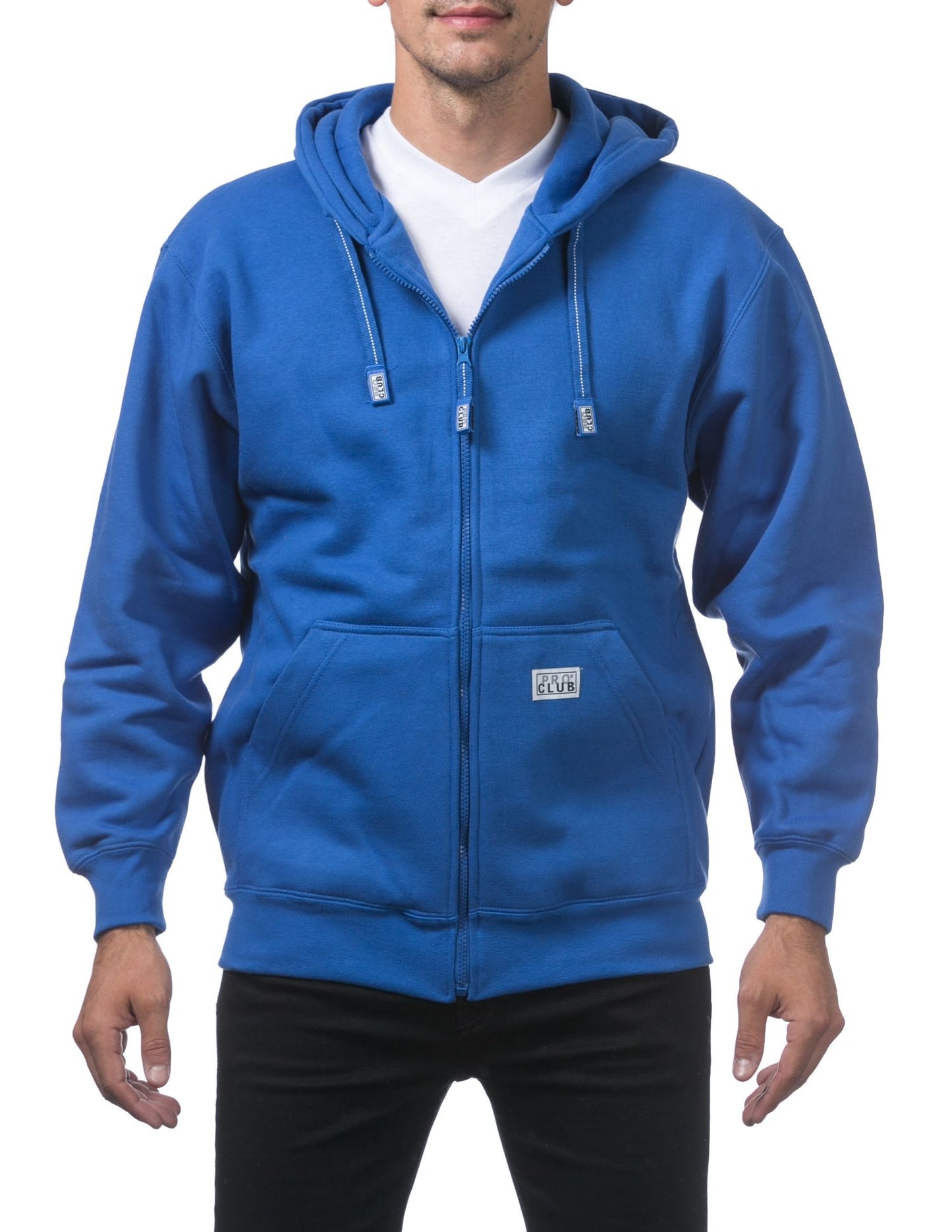 Pro Club Men's Heavyweight Full Zip Fleece Hoodie