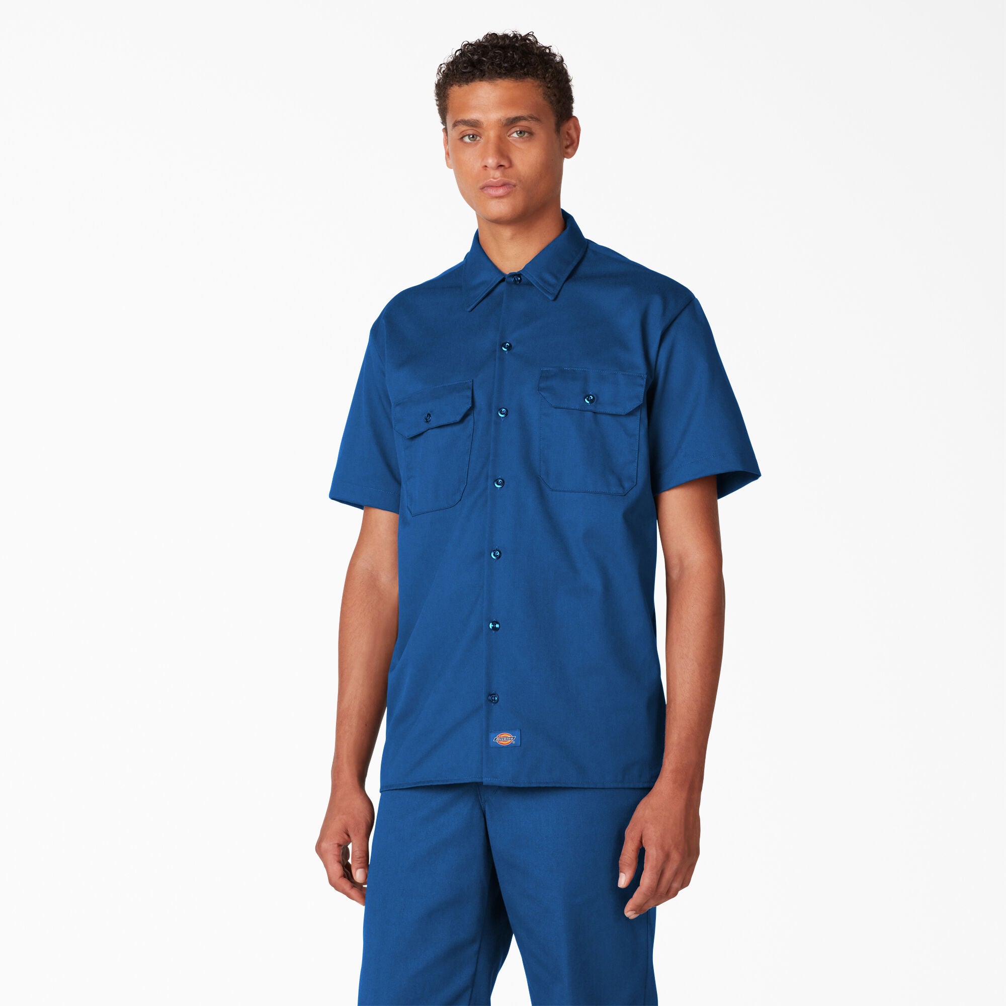 Blue sales dickies shirt