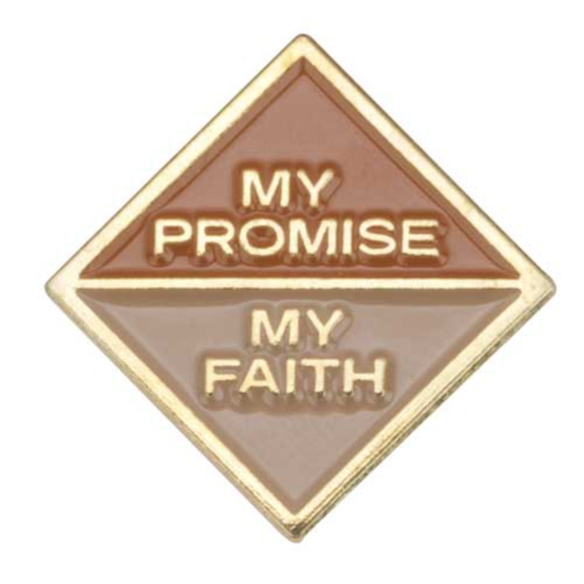 Girl Scouts Brownie My Promise, My Faith Pin - Year 2